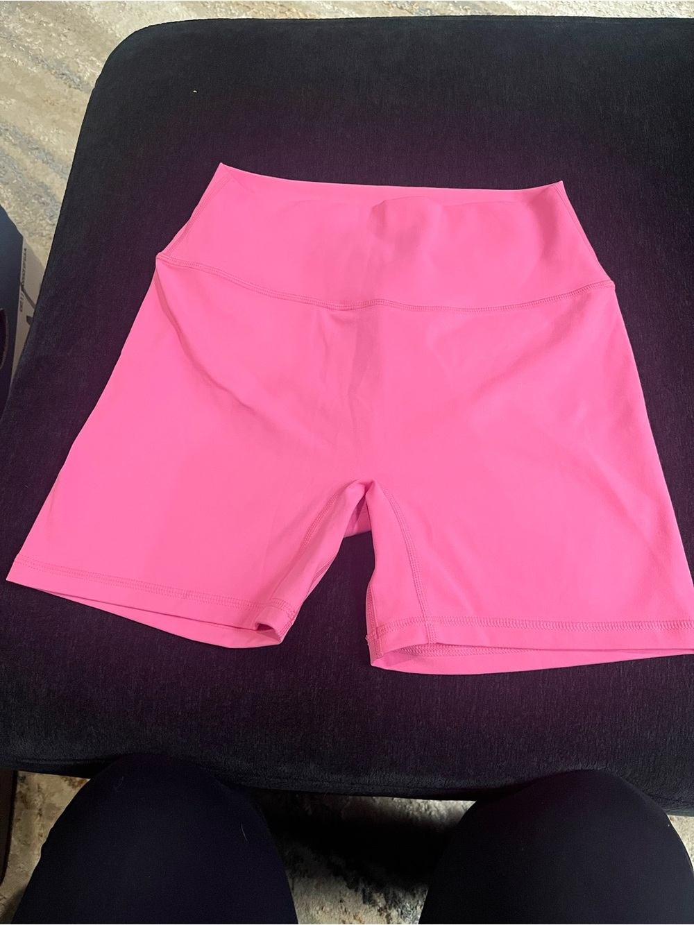 ZYIA Bright Pink High-Rise Bike Shorts